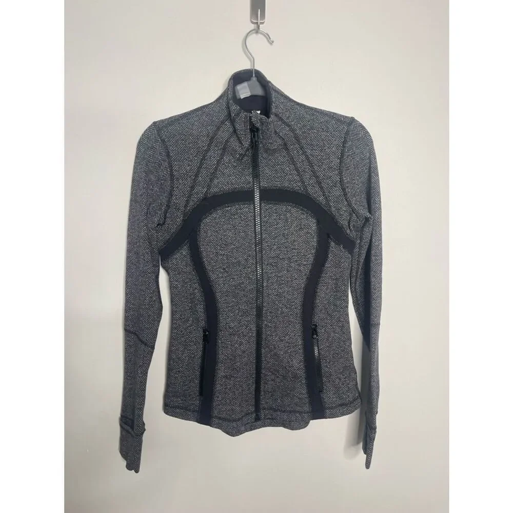 Lululemon Heathered Herringbone Heathered Deep Coal Black sweatshirt